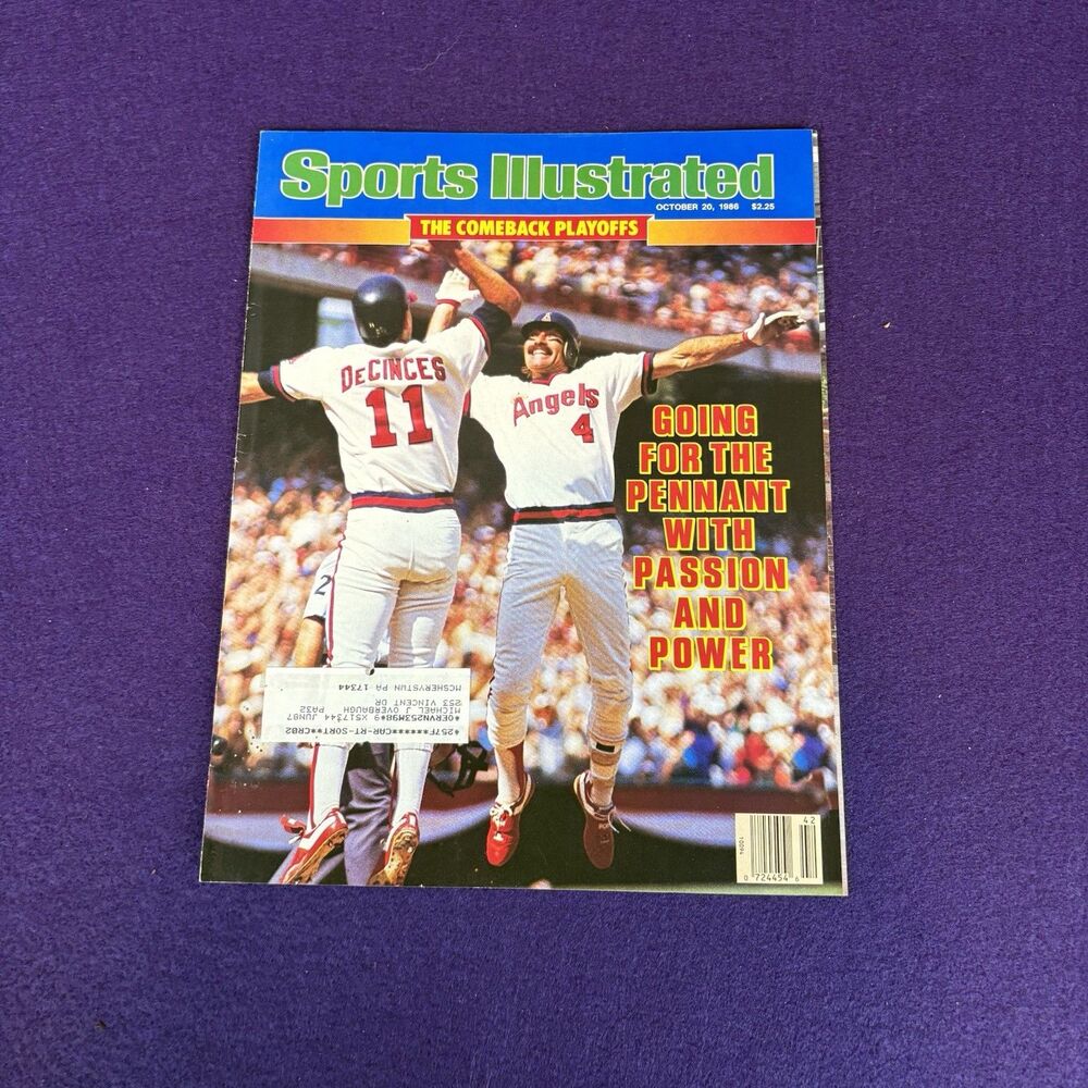 Sports Illustrated October 20 1986 DeCinces Bobby Grich Angels Magazine Cover